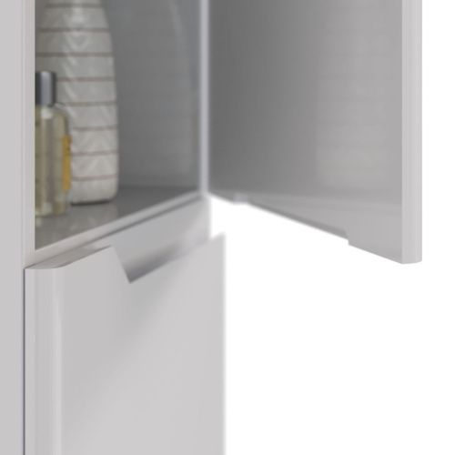 Шкаф-пенал LeMark Miano LM06M35P 35х28х170 напольный/подвесной цвет белый - фото 4