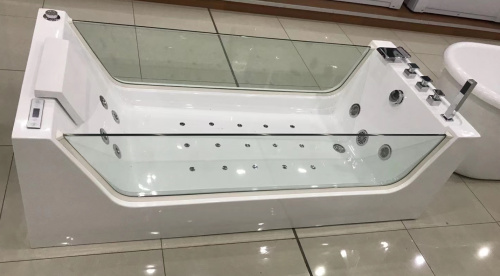 Ванна акриловая гидромассажная Frank 2042042 180х80 отдельностоящая прямоугольная с каркасом - фото 4