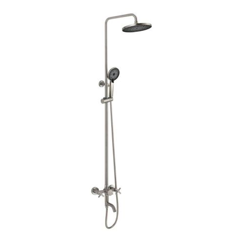 Душевая стойка Fmark FS8445 настенная цвет серый - фото 2