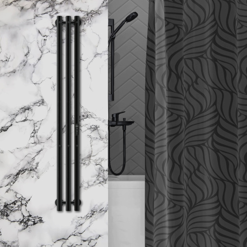 Полотенцесушитель Indigo  Style 3 LSE120-13BRRt 13х120 электрический черный муар - фото 5