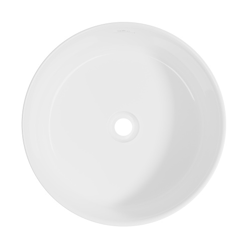 Раковина акриловая Wellsee Chalice Perfection 230613000 45х45 напольная цвет черный/белый без отверстий под смеситель - фото 3