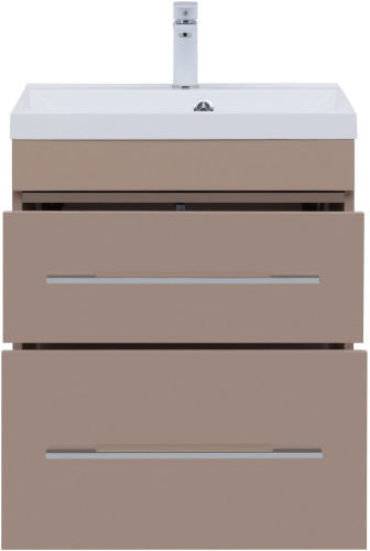 Тумба под раковину Aquanet Верона 00304536 57х48х61 подвесная цвет коричневый - фото 4