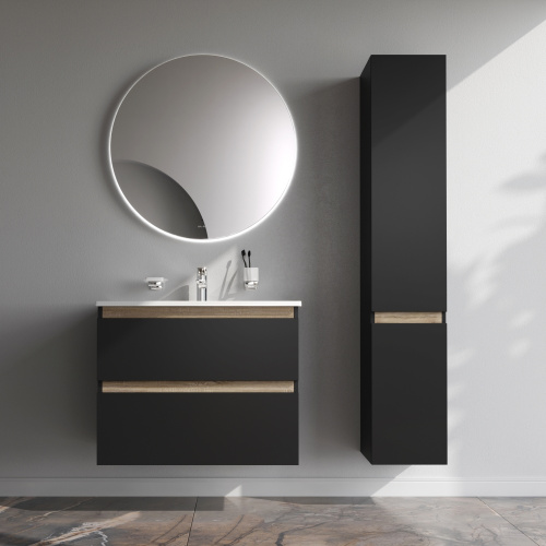 Тумба под раковину Am.Pm X-Joy M85AFHX0802BM 77х45х60 подвесная цвет черный - фото 5