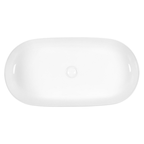 Раковина из сантехнического фарфора Bond Oval S51-800 80х40 накладная цвет белый глянцевый - фото 3