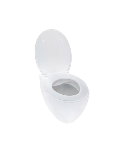 Унитаз подвесной Creo Сeramique AVIGNON COMBO-AV1100W/AV1001WT белый с сиденьем с микролифт смыв торнадо - фото 5