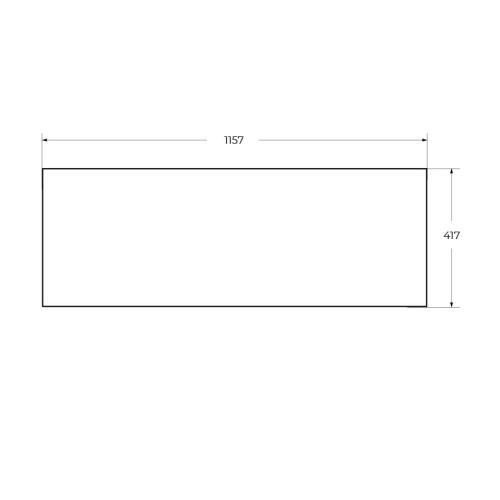 Вставка в дно металлического каркаса под раковину Cezares CADRO CADRO-120-MENS-NERO - фото 2