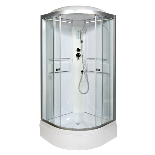 Душевая кабина AvaCan L510LED 100х100 четверть круга с крышей ориентация универсальная - фото 5