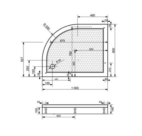 Экран для поддона Эстет Омега ФР-00004729 - фото 2