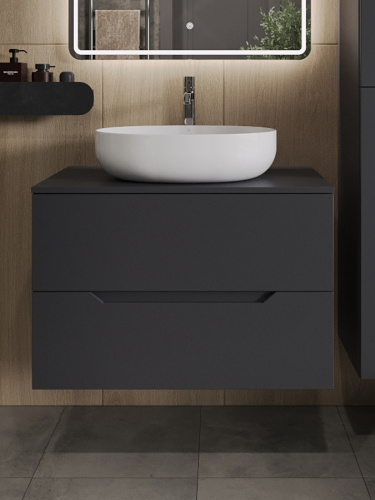 Тумба с раковиной Orange Line Li-80TugMDF+B05-520W 81х46х68 - фото 3