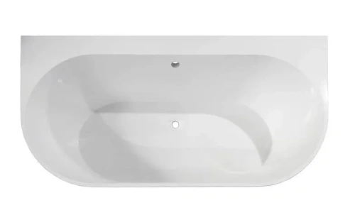 Ванна из литьевго мрамора Taliente Nemi a parete Matt NE17085Matt a parete 170х86 пристенная овальная без каркаса - фото 2