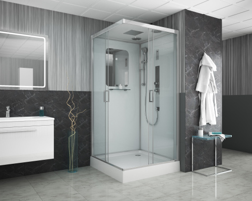 Душевая кабина Niagara Premium 60020114GQ 100х100 квадратная с крышей ориентация универсальная - фото 2