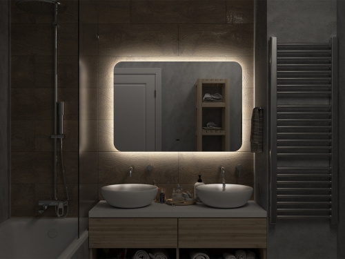 Зеркало в ванную Misty Зеркала (сенсорные) АДХ-02-100/70-14 100х70 - фото 4