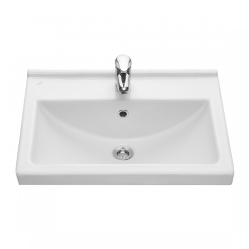 Раковина из сантехнического фарфора Santeri Визит 131153S0011B0 40х55 подвесная цвет белый - фото 2