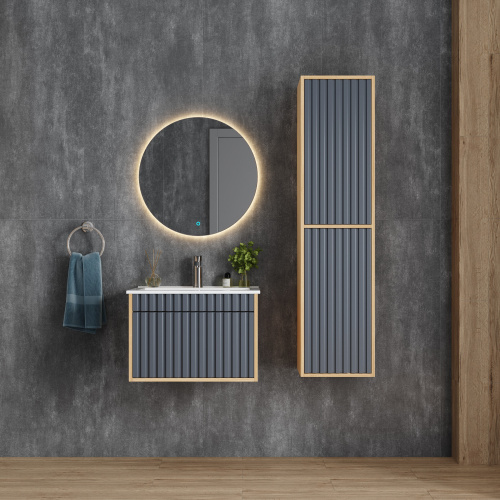 Шкаф-пенал Onika Дайлер 403569 35х31х142 подвесной - фото 2