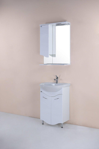 Зеркало-шкаф Onika Лайн 204802 48х17х80 подвесной цвет белый - фото 2