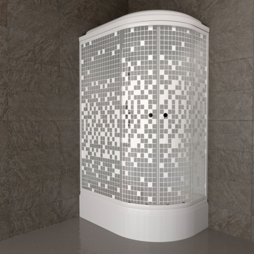 Душевая кабина Тритон Коралл Щ0000061819 120х80 четверть круга с крышей ориентация левая - фото 3