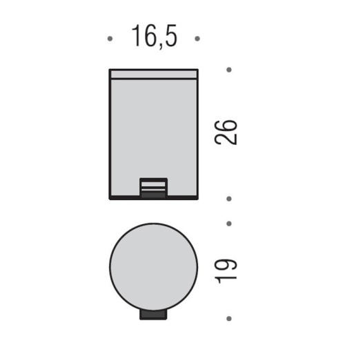 Ведро мусорное Colombo Hotel Collection B9962.IL - фото 2