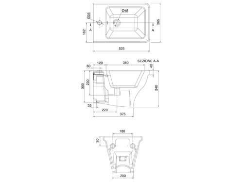 Биде Scarabeo Butterfly 4007 - фото 3