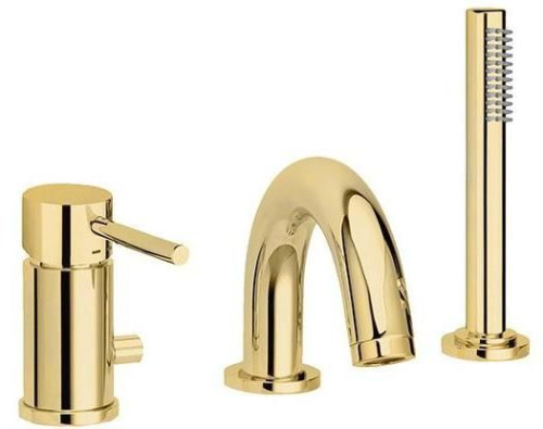 Смеситель Paffoni Light LIG047HG на борт ванны золото