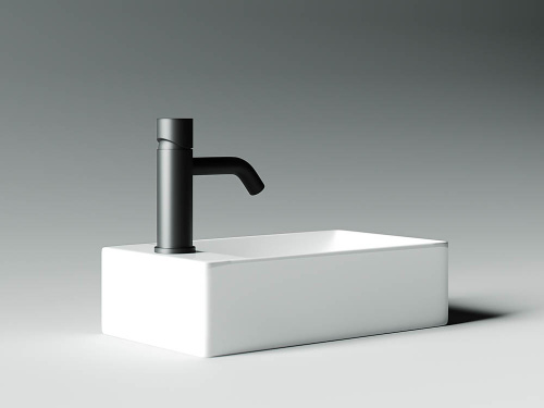 Раковина из сантехнического фарфора Ceramica Nova ELEMENT CN5008 38х22 подвесная цвет белый 1 отверстие под смеситель - фото 4