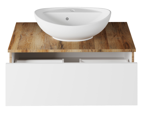 Тумба под раковину Misty Ива П-Ива-01090-951Я 90х45х30 подвесная - фото 3