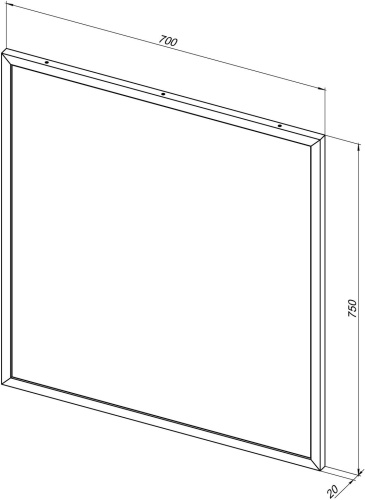 Зеркало в ванную Allen Brau Priority 1.31014.03 70х75 цвет латунь - фото 5