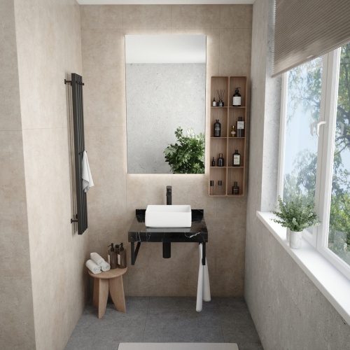 Столешница Teymi Helmi T150306 60х50 подвесная цвет черный - фото 3