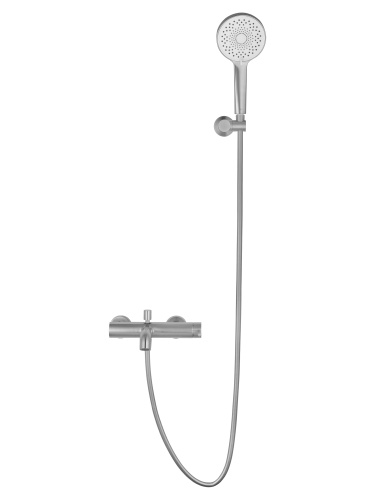 Смеситель для ванны и душа Wonzon & Woghand STICK WW-88639017-BN настенный никель - фото 3