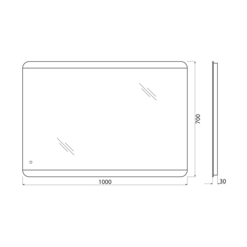 Зеркало в ванную BelBagno SPC-CEZ-1000-700-LED-TCH 100х70 - фото 5