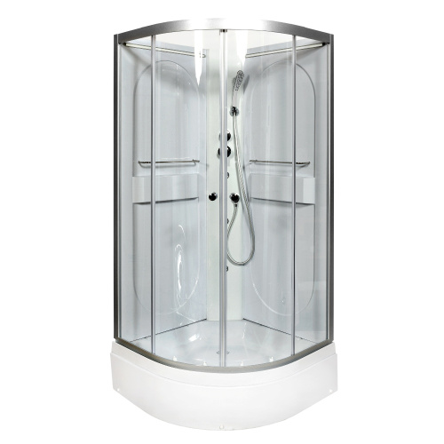 Душевая кабина AvaCan L510NLED+GM 100х100 четверть круга без крыши ориентация универсальная - фото 2