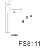 Смеситель Fmark FS8111H на раковину черный