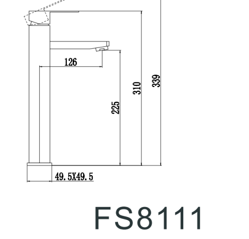 Смеситель Fmark FS8111 на раковину сатин - фото 2
