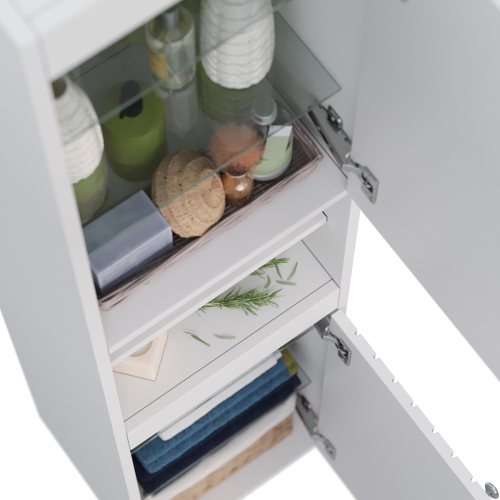 Шкаф-пенал LeMark Romance LM07R35P 35х30х170 напольный/подвесной цвет белый - фото 4