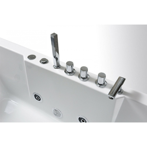 Ванна акриловая гидромассажная Frank 2015106 170х80 угловая асимметричная с каркасом - фото 5