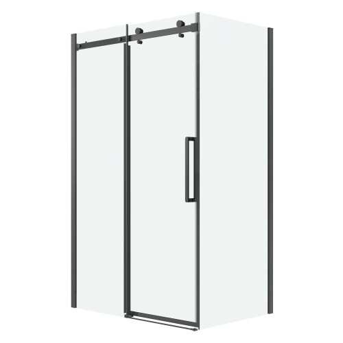 Душевая перегородка Grossman Classic 200.K33.04.90.42.00 90х195 стекло прозрачное профиль графит - фото 2