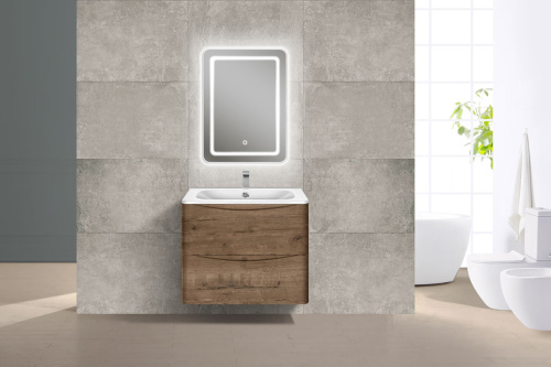 Тумба под раковину Vincea Paola VMC-2P600VO 59х47х50 подвесная цвет коричневый - фото 3