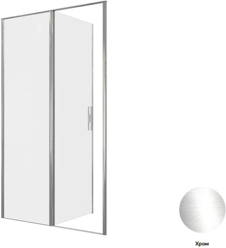 Душевая дверь Allen Brau Priority 3.31007.00 120х200 стекло прозрачное профиль хром глянцевый - фото 3