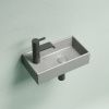 Раковина из сантехнического фарфора Ceramica Nova ELEMENT CN6051RMH 40х20 подвесная цвет черный 1 отверстие под смеситель