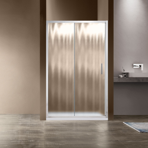 Душевая дверь Vincea Garda VDS-1G160CH 160х190 стекло текстурное профиль хром глянцевый