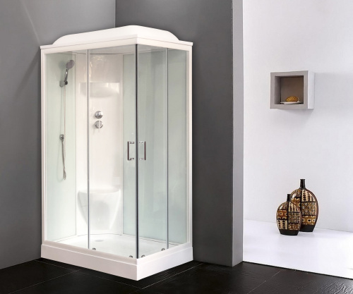 Душевая кабина Royal Bath НР RB8120HP6-WT-L 120х80 прямоугольная с крышей ориентация левая - фото 2