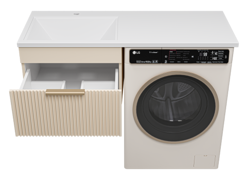 Тумба под раковину Brevita Enfida ENF-09060-031Я 56х47х38 подвесная цвет бежевый - фото 3