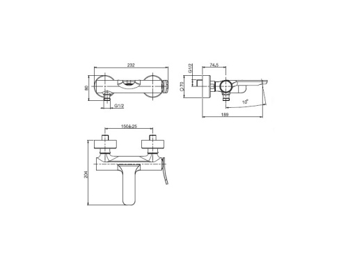 Смеситель Fima Carlo Frattini F3391NLX8NS*** настенный черный матовый - фото 2