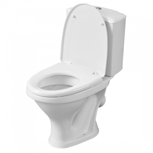 Унитаз-компакт напольный с бачком Santeri Вест 1P2018S0000BF белый с сиденьем каскадный смыв - фото 3
