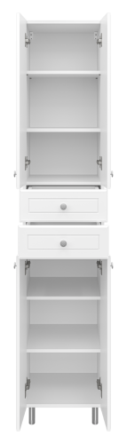 Шкаф-пенал Misty Пеналы Э-05040-011Нж 40х34х190 напольный цвет белый - фото 3