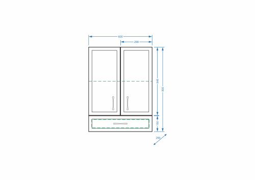 Шкаф Stella Polar Концепт SP-00000141 60х29х80 подвесной цвет белый - фото 2