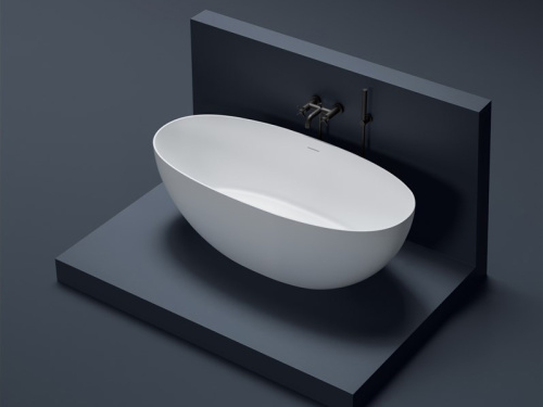 Ванна из искусственного камня Gruppo Treesse VERA V065BO 150х72 отдельностоящая овальная - фото 2