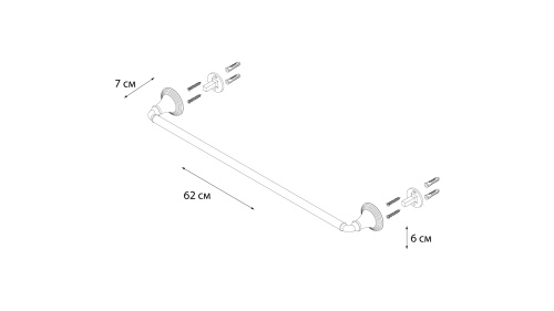 Полотенцедержатель Fixsen Luksor FX-71601B - фото 3