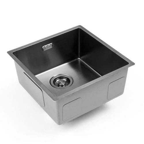 Кухонная мойка Grandex Aqua 5011353 44х44 цвет графит поверхность матовая - фото 4