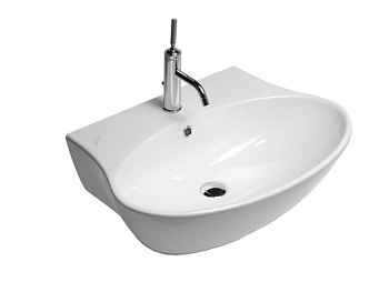 Раковина из санфаянса Hatria NIDO Y0TT01 56х45 подвесная цвет белый 1 отверстие под смеситель