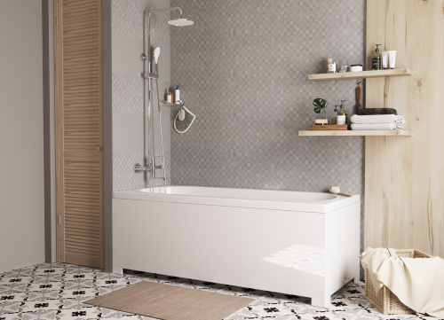 Ванна из литьевго мрамора Эстет Честер ФР-00014627 170х75 пристенная прямоугольная - фото 5